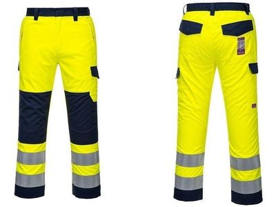 Portwest multinormbyxa HI-Vis Modaflame™ Gul/marinblå MV46