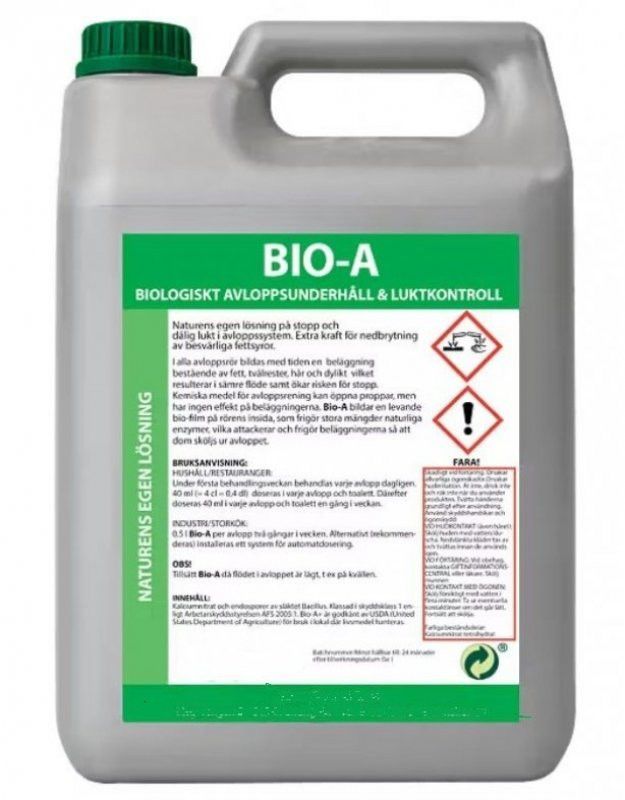 Nya BioA biologiskt avloppsaner 5 liter