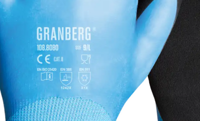 Granberg varmfodrad handske latex livsmedelsgodkänd 108.8080