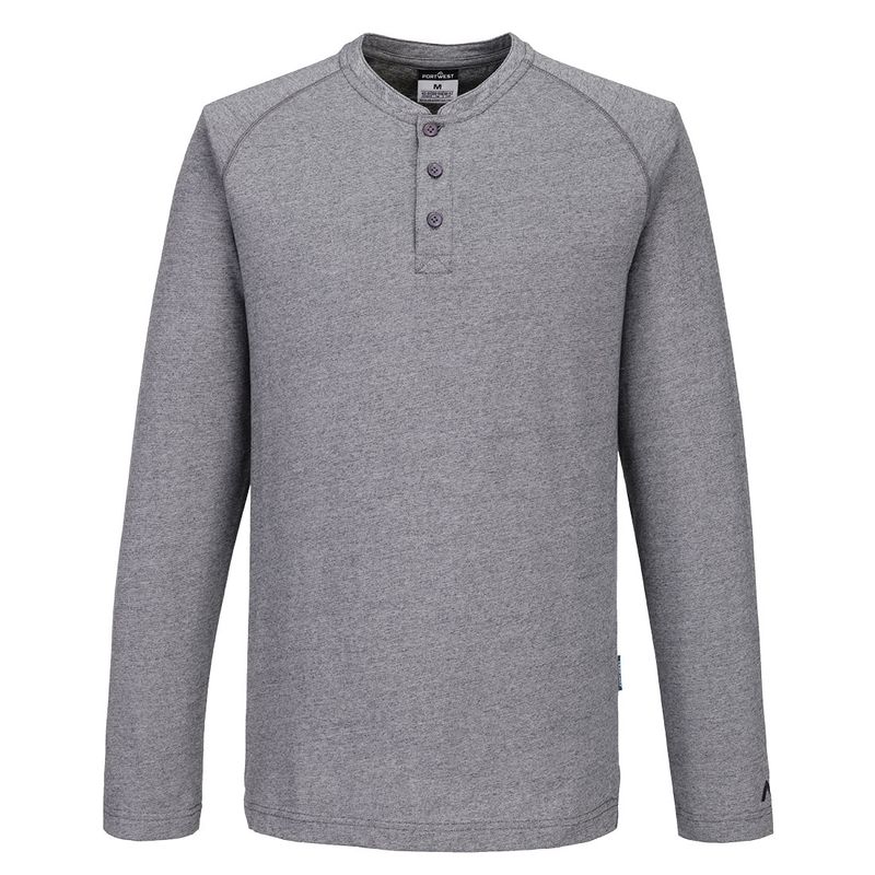 Henley-T-shirt KA3 långärmad tshirt KA370