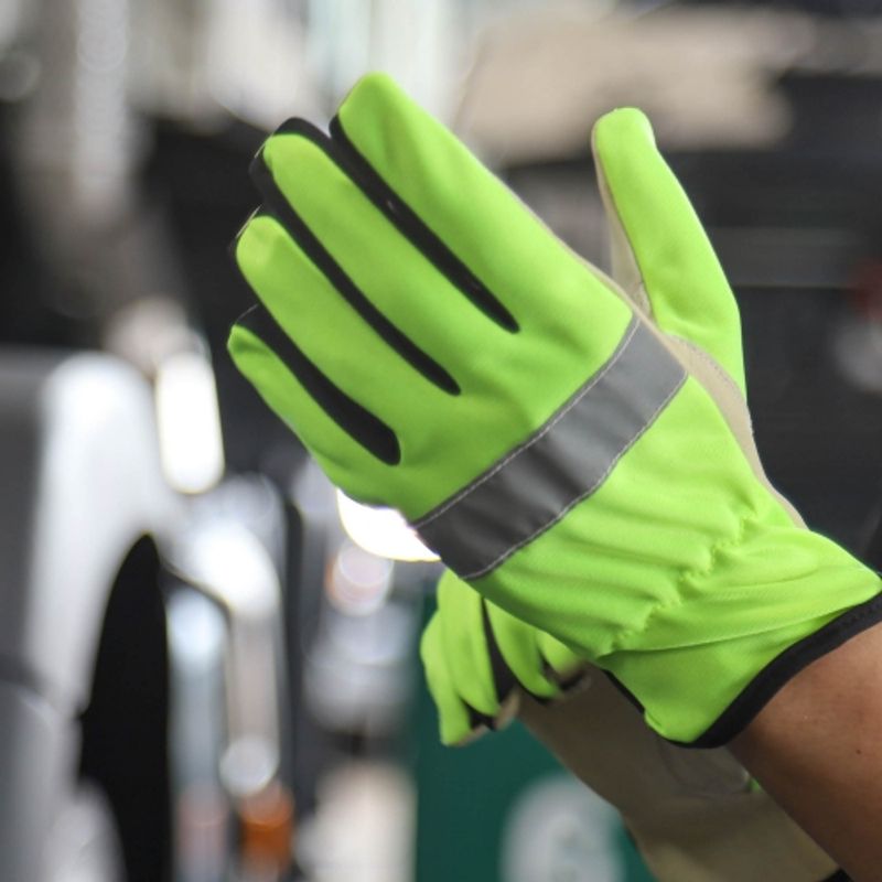 Soft Touch®Essential fluorescerande varselhandske getskinn VWK-1740