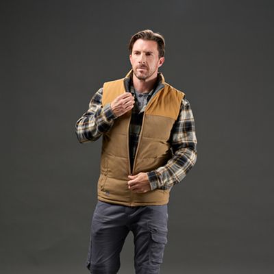 Reversible Insulated bodywarmer KA3 Coffee brown KA361