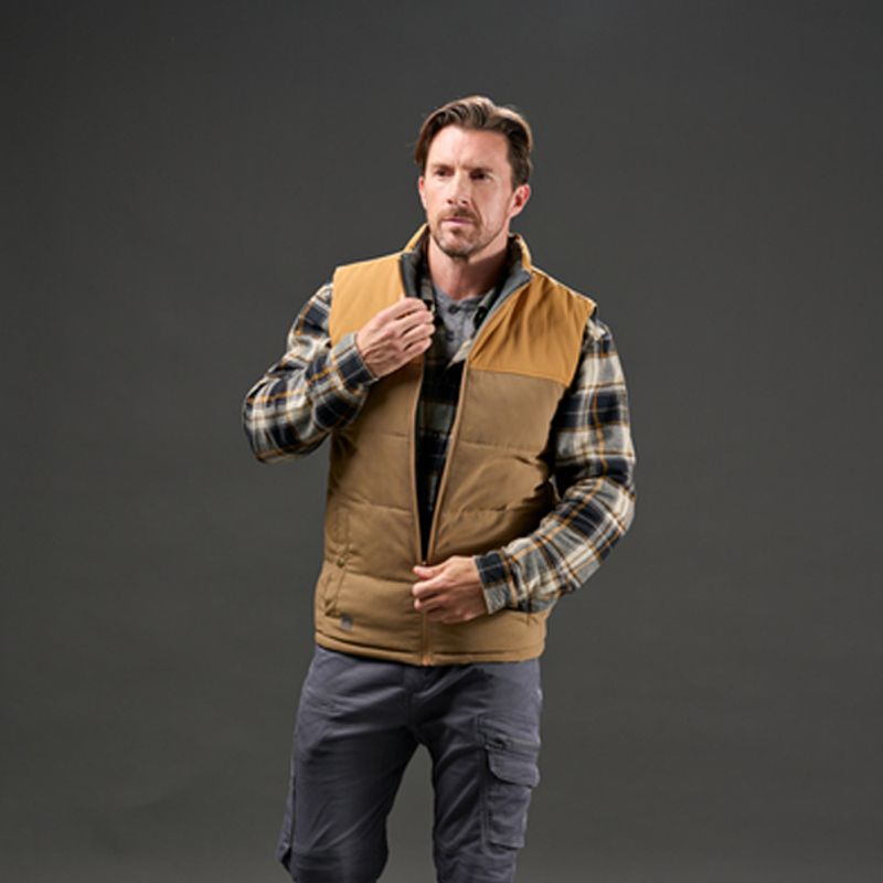 Reversible Insulated bodywarmer KA3 Coffee brown KA361
