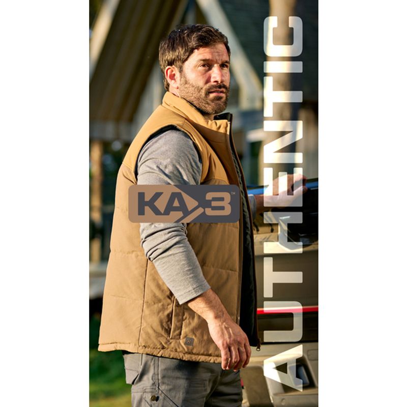 Reversible Insulated bodywarmer KA3 Coffee brown KA361