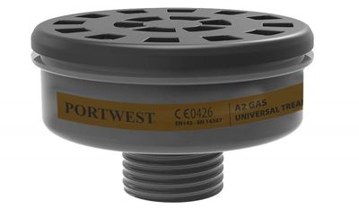 Portwest A2 Gasfilter Universal för andningsmask P906