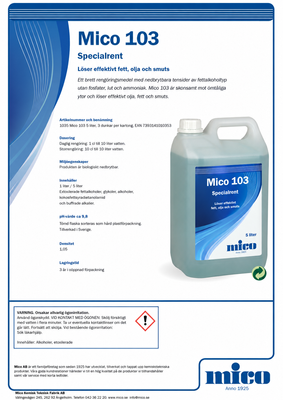 Mico 103 Grovrent Special 5 liter