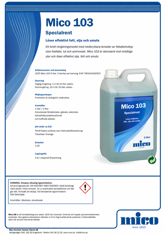 Mico 103 Grovrent Special 5 liter
