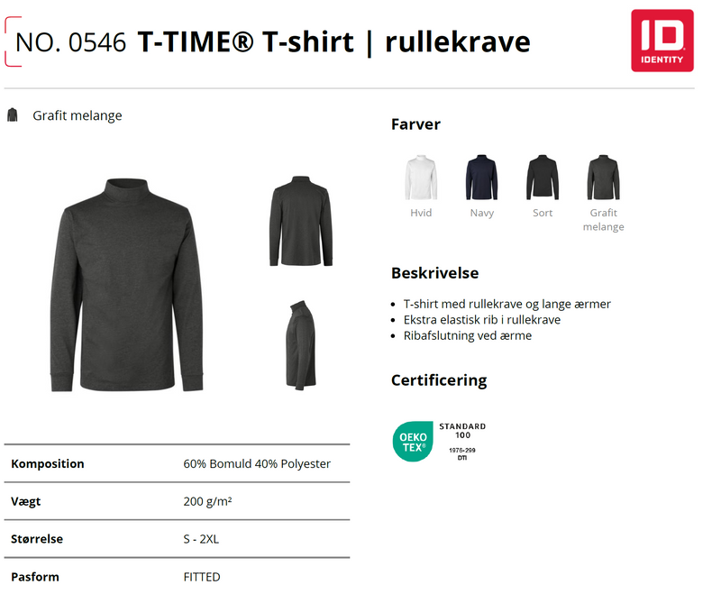 T-TIME® T-shirt med polokrage 0546