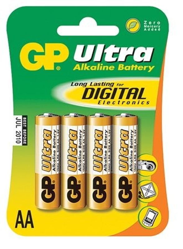 Batteri 4-p Alkaliskt 1,5 V LR6/AA