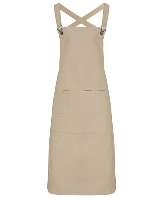 Barista bröstförkläde med korsrygg P129