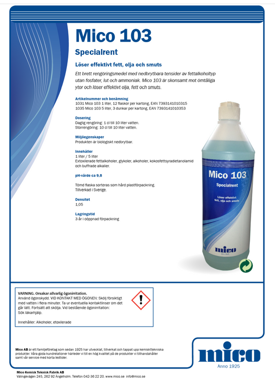 Mico 103 Grovrent Special 1 liter