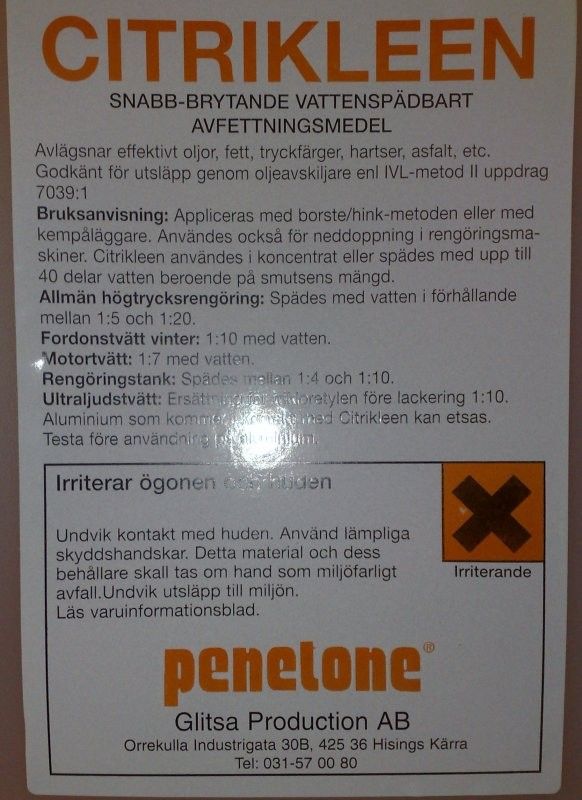 Penetone Citrikleen Original 25 liter