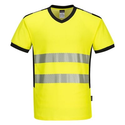 Portwest Hi-Vis V-Ringad T-Shirt varsel PW310