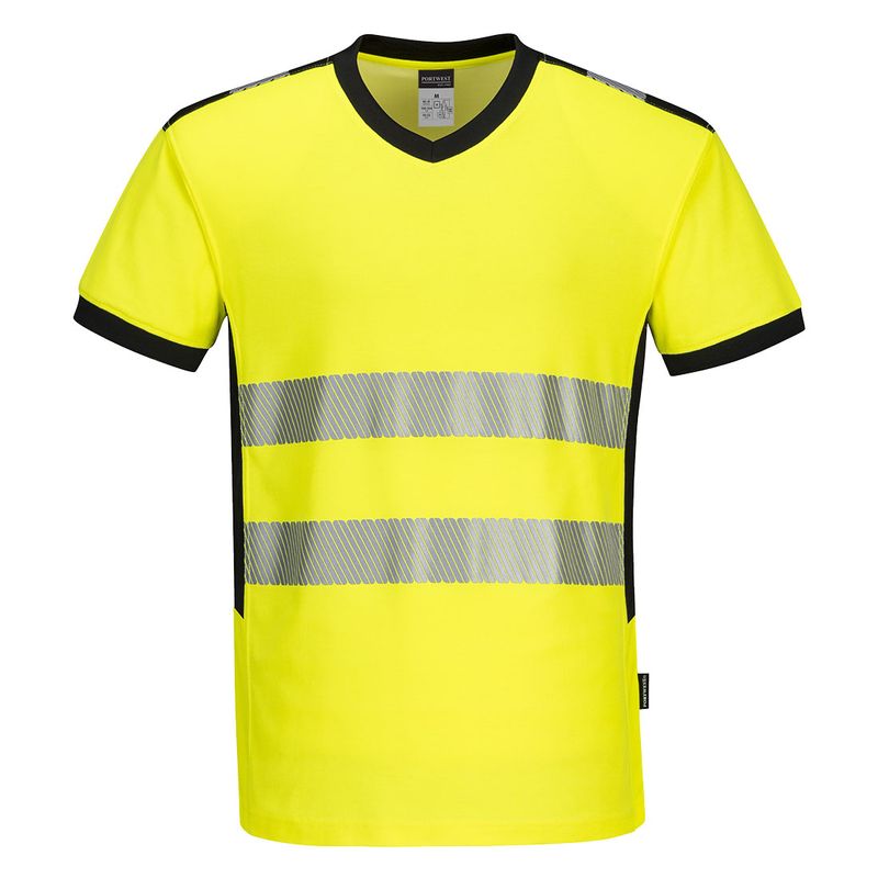 Portwest Hi-Vis V-Ringad T-Shirt varsel PW310