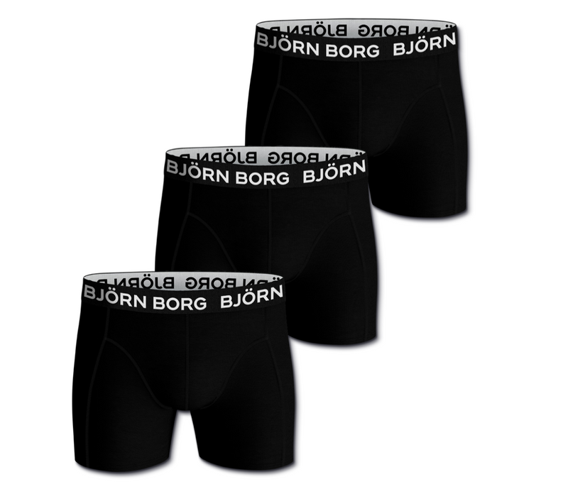 Björn Borg Boxer kalsonger Solid 3-pack