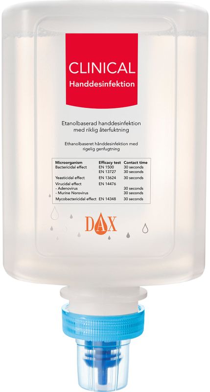 DAX Clinical handdesinfektion 1000ml refill 727-6