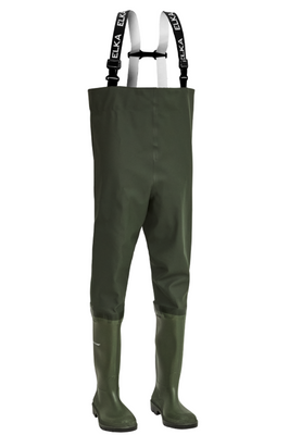 ELKA Waders vadarbyxor PVC 172700 integrerad Dunlop             skyddsstövel S5