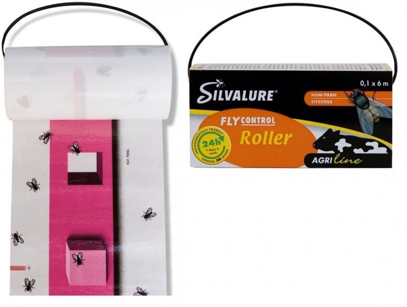 Silvalure®Flugfångare Flycontroller Roller Limarksrulle 6 meter