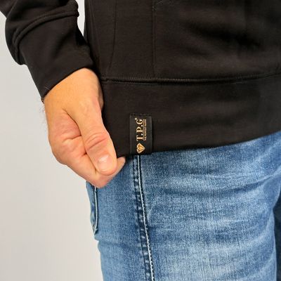 Hoodie TPG Svart | Beige brodyr