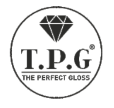 The Perfect Gloss – Rund Dekal (70 mm, vit på transparent folie)