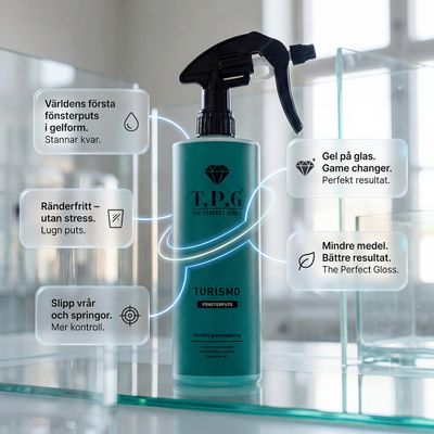 NYHET: Turismo Gel - Fönsterputs 500ml