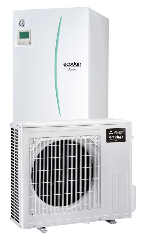 Mitsubishi Ecodan SHWM Luft-vattenvärmepump