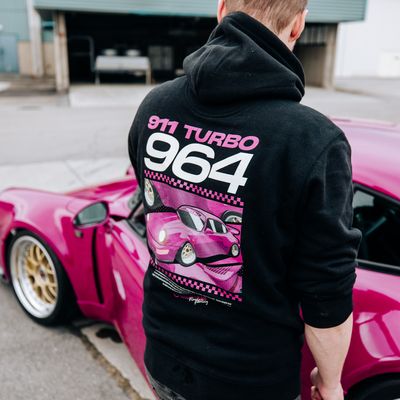 Porsche 964 Rubystone red hoodie - S-3XL
