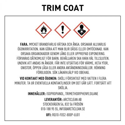 Keramisk plastbehandling - Trim coat