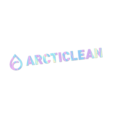 Arcticlean - Sticker utskuren olika färger, 15 cm