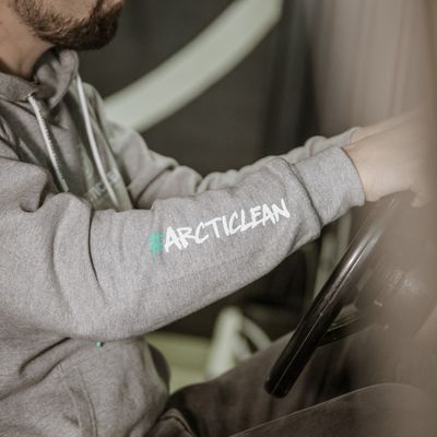 Arcticlean - Hoodie svart/grå