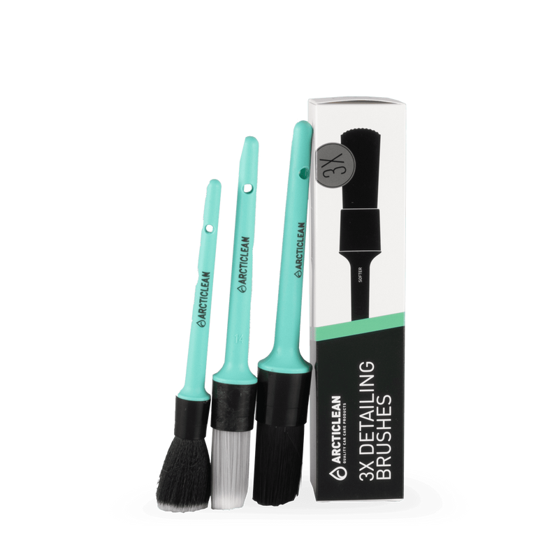 3x detailing brushes - penselset