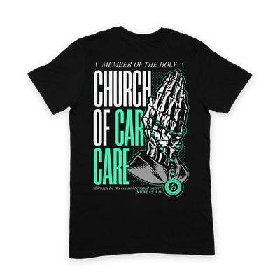 Church of car care t-shirt - S-3XL