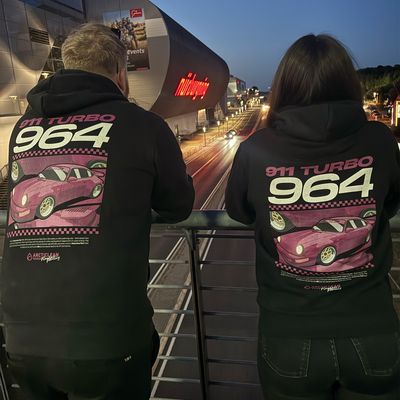 Porsche 964 Rubystone red hoodie - S-3XL