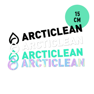 Arcticlean - Sticker utskuren olika färger, 15 cm