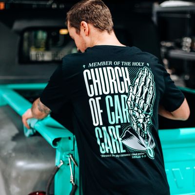 Church of car care t-shirt - S-3XL