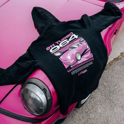 Porsche 964 Rubystone red hoodie - S-3XL
