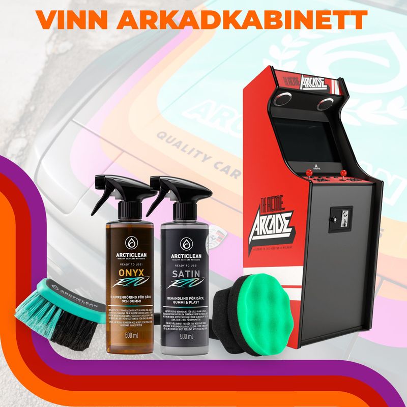 VINN ARKADKABINETT! (Värde 27.995kr) - Däckpaket