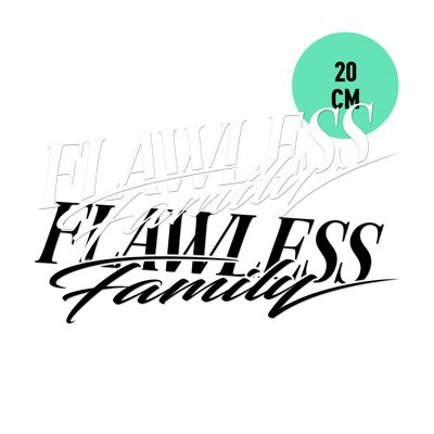 Flawless family - sticker, 20 cm
