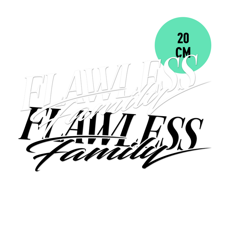 Flawless family - sticker, 20 cm