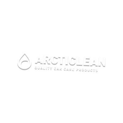 Arcticlean - Sticker utskuren vit/svart, 15 cm