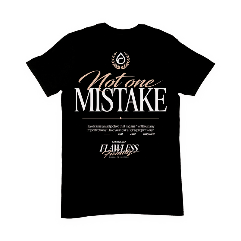 Not one mistake t-shirt svart - S-3XL