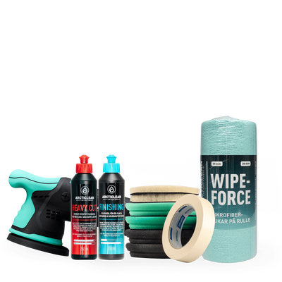 Polerpaket - oscillerande polermaskin 15/125 mm + 150mm