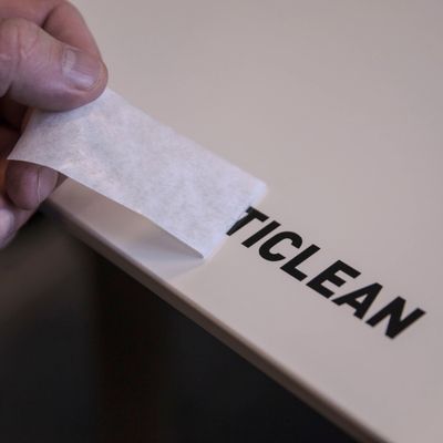 Arcticlean - Sticker utskuren vit/svart, 15 cm