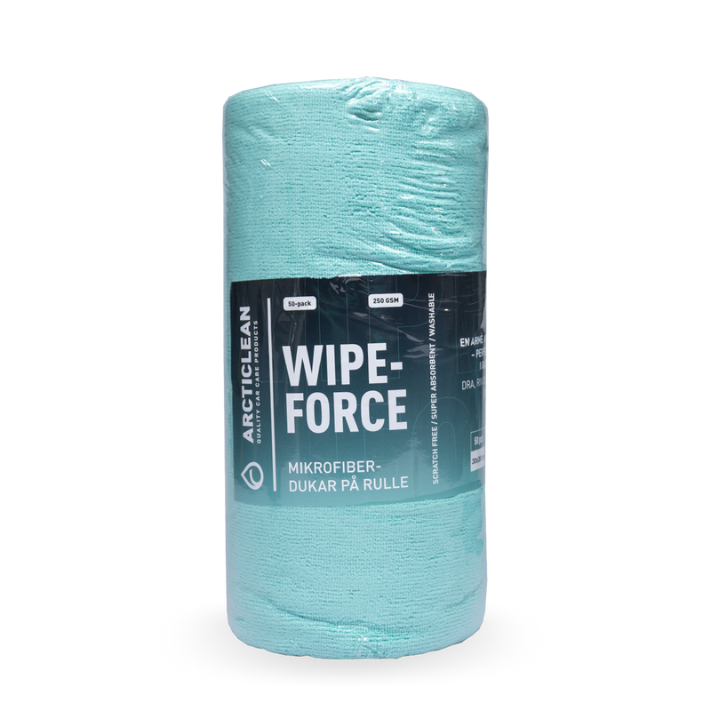 Ny! Wipe Force - mikrofiberdukar på rulle 250GSM