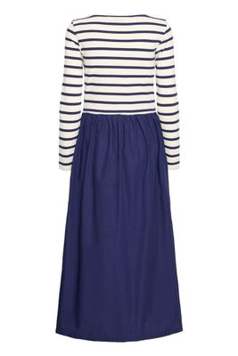 Randig klänning i skärgårdsblått