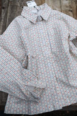 Skjortjacka med gulligt print