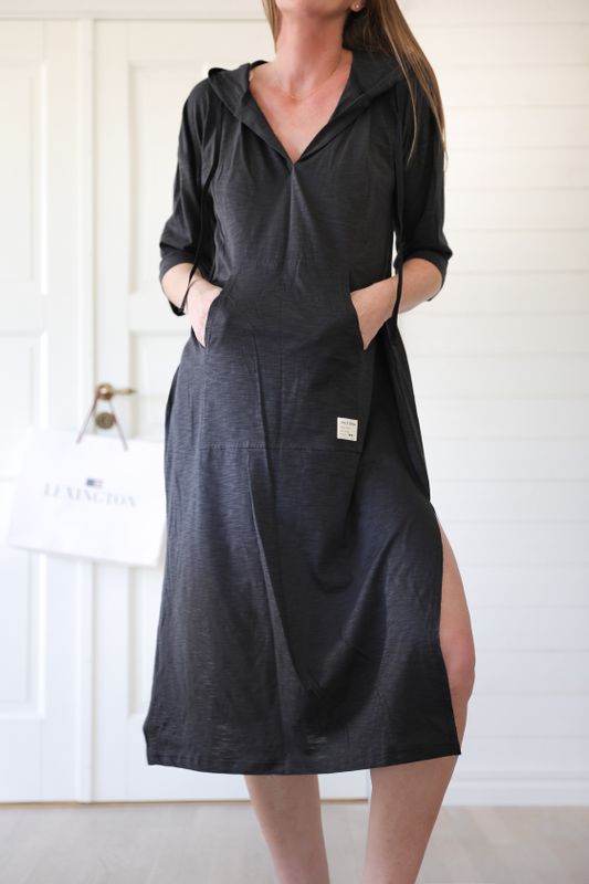 Heavenly oversized hoodieklänning vintage black