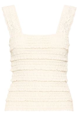 Ecru crochet top
