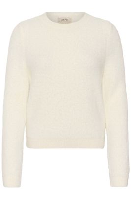 Gräddvit mjuk och fluffig tröja