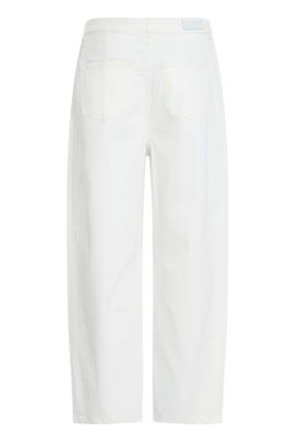 White barrel jeans